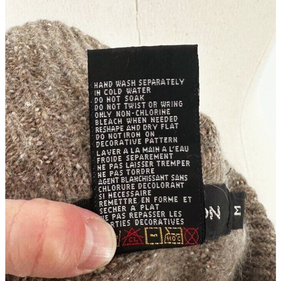 VTG 80s IB Diffusion Womens Silk/Angora Patchwork Grandma Sweater Medium Retro - Picture 9 of 9